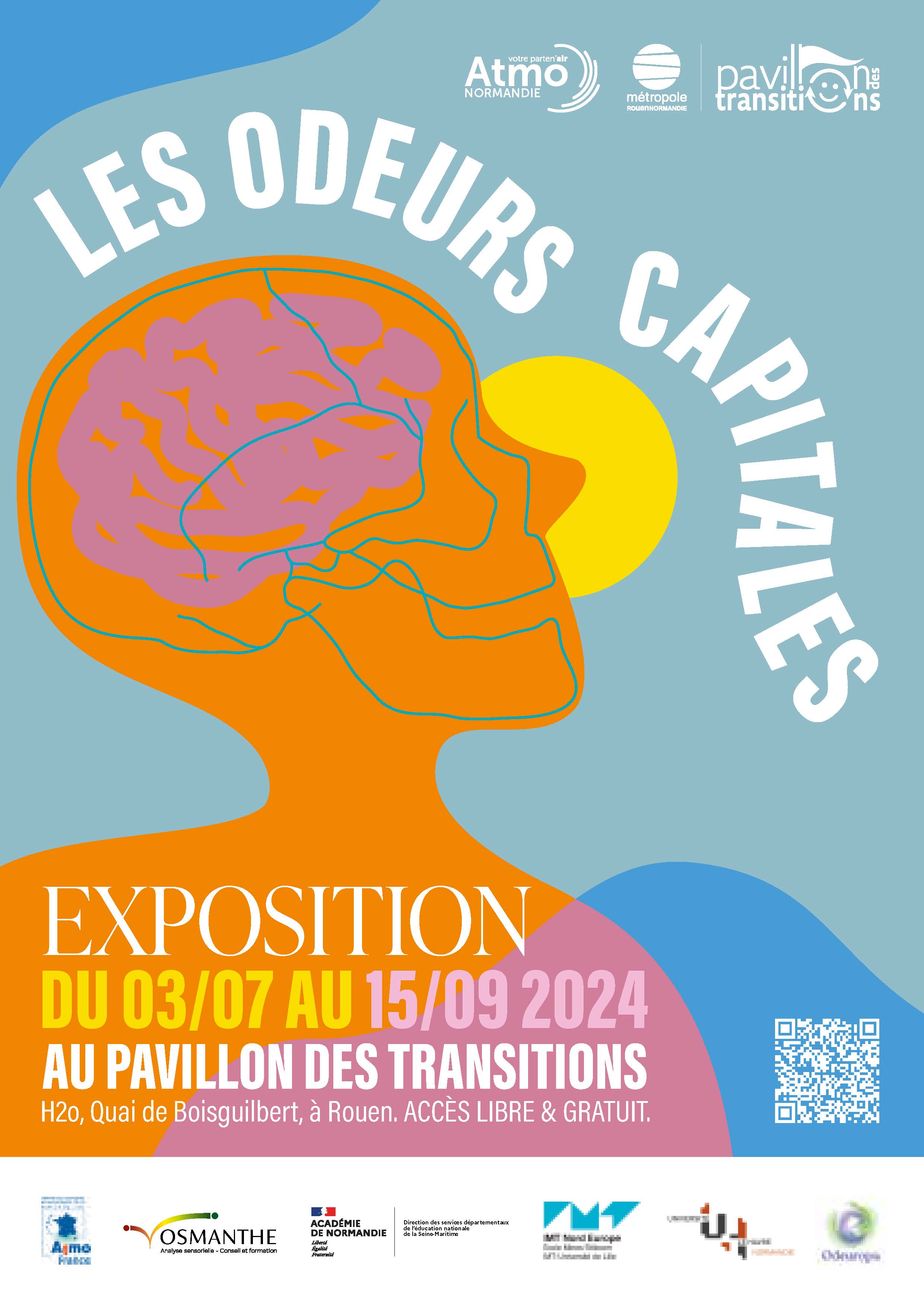 Flyer "L'exposition, Les Odeurs capitales" (recto)